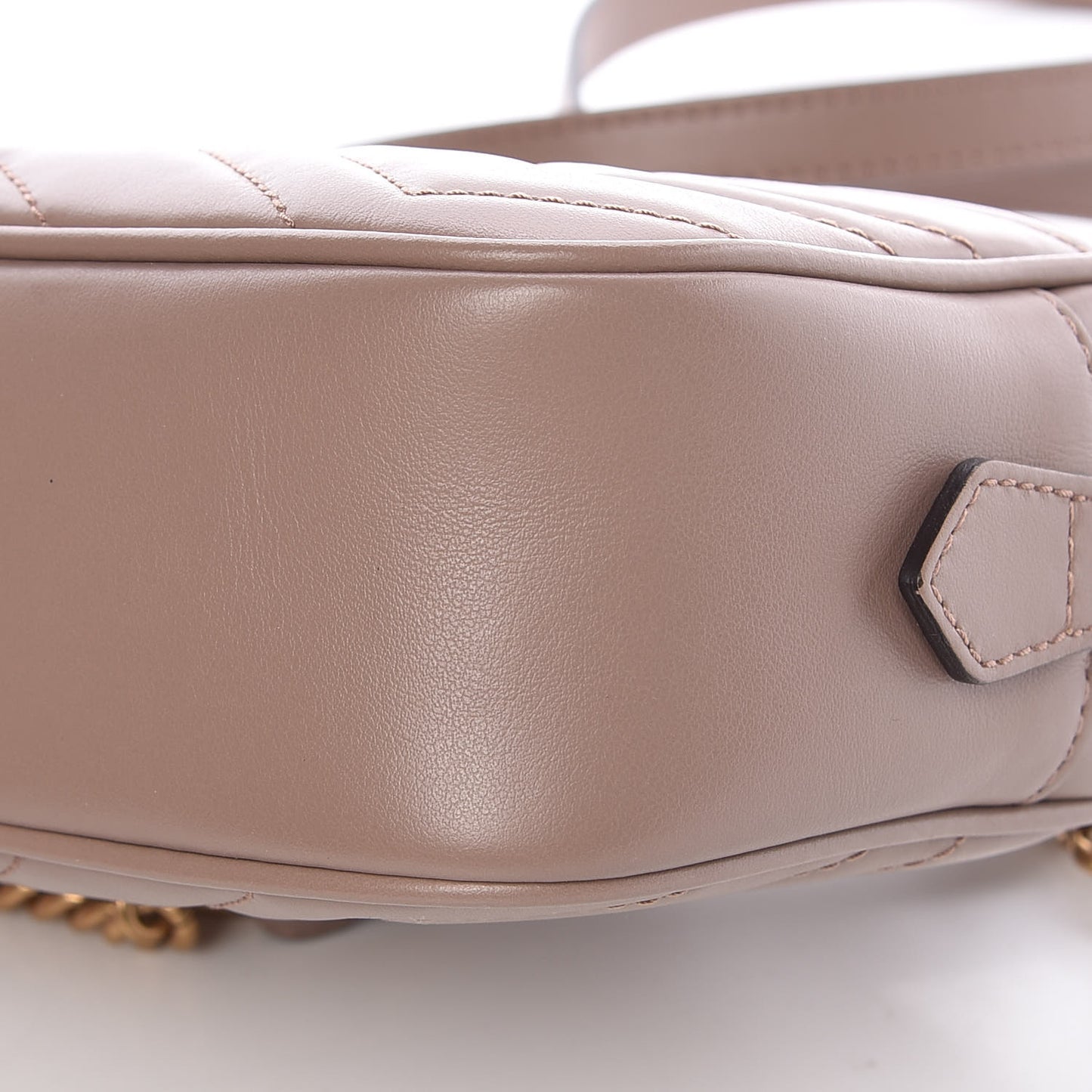 Calfskin Matelasse Mini GG Marmont Chain Shoulder Bag Porcelain Rose