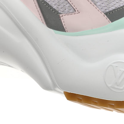 Louis Vuitton Calfskin Nylon LV Pop Archlight Sneaker 37.5 Yellow Pink Teal 9 of 9