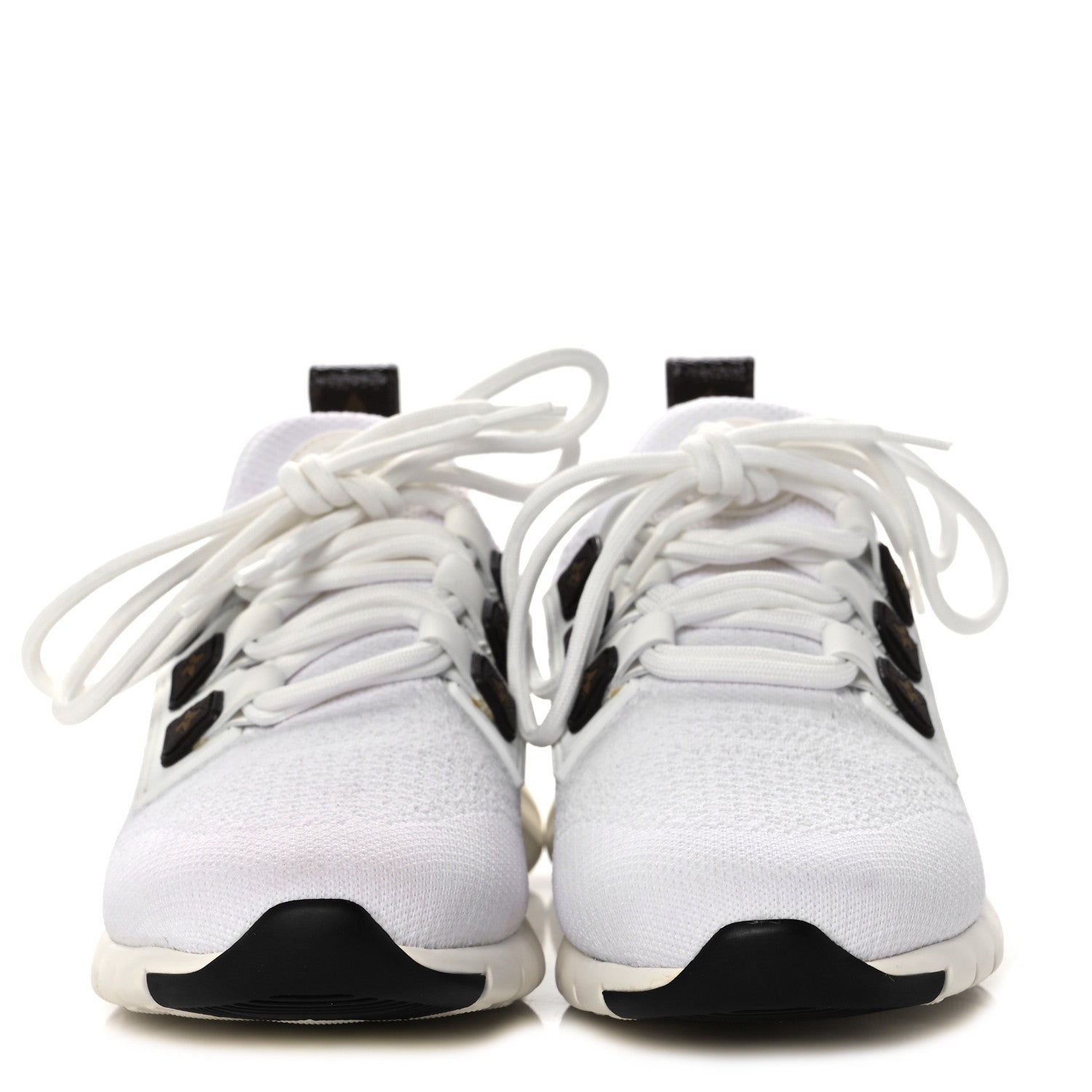 Louis Vuitton Technical Nylon Monogram Rubber Aftergame Sneakers 37 White 2 of 9