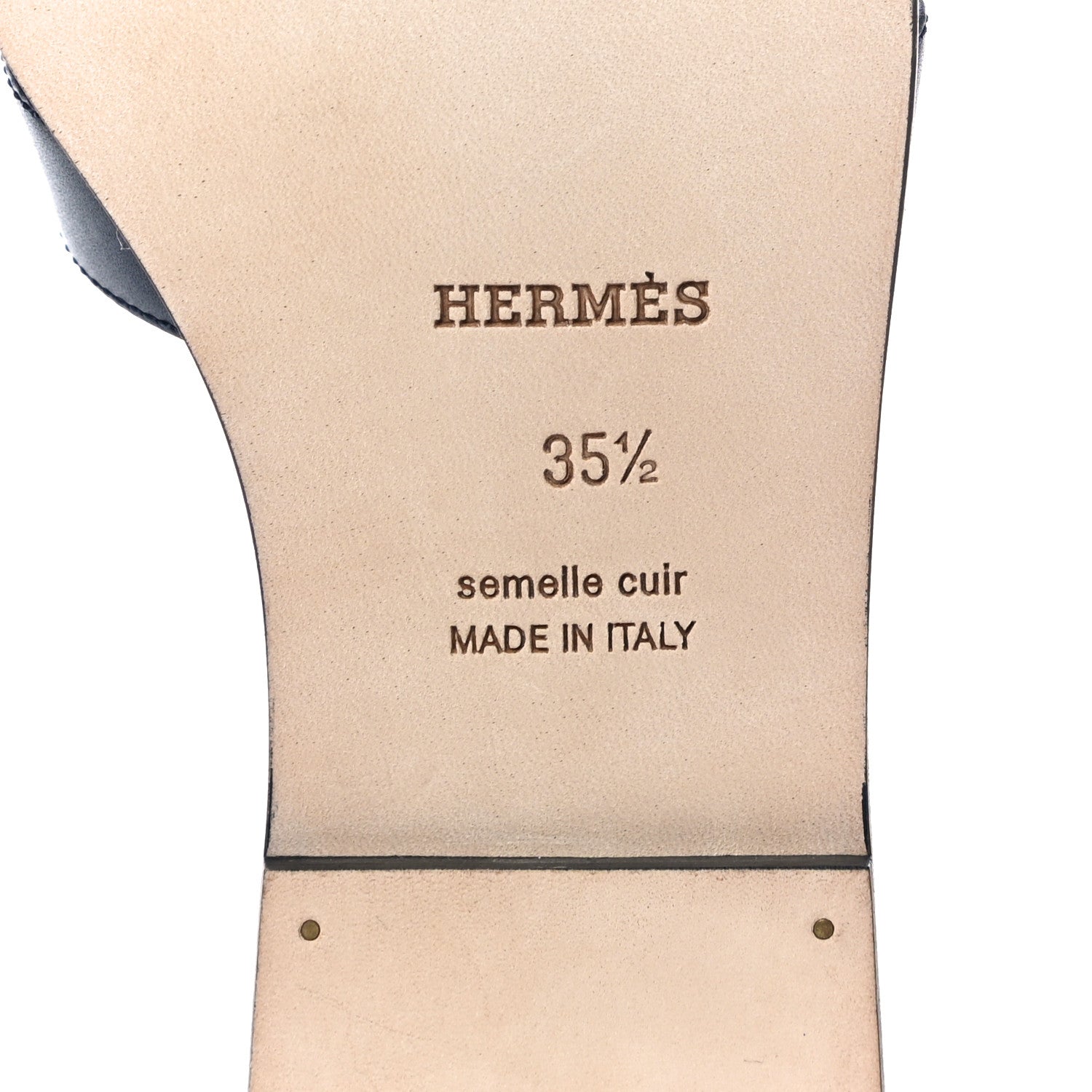 Hermes Calfskin Toucans de Paradis Oran Sandals 35.5 Bleu Indigo 7 of 12