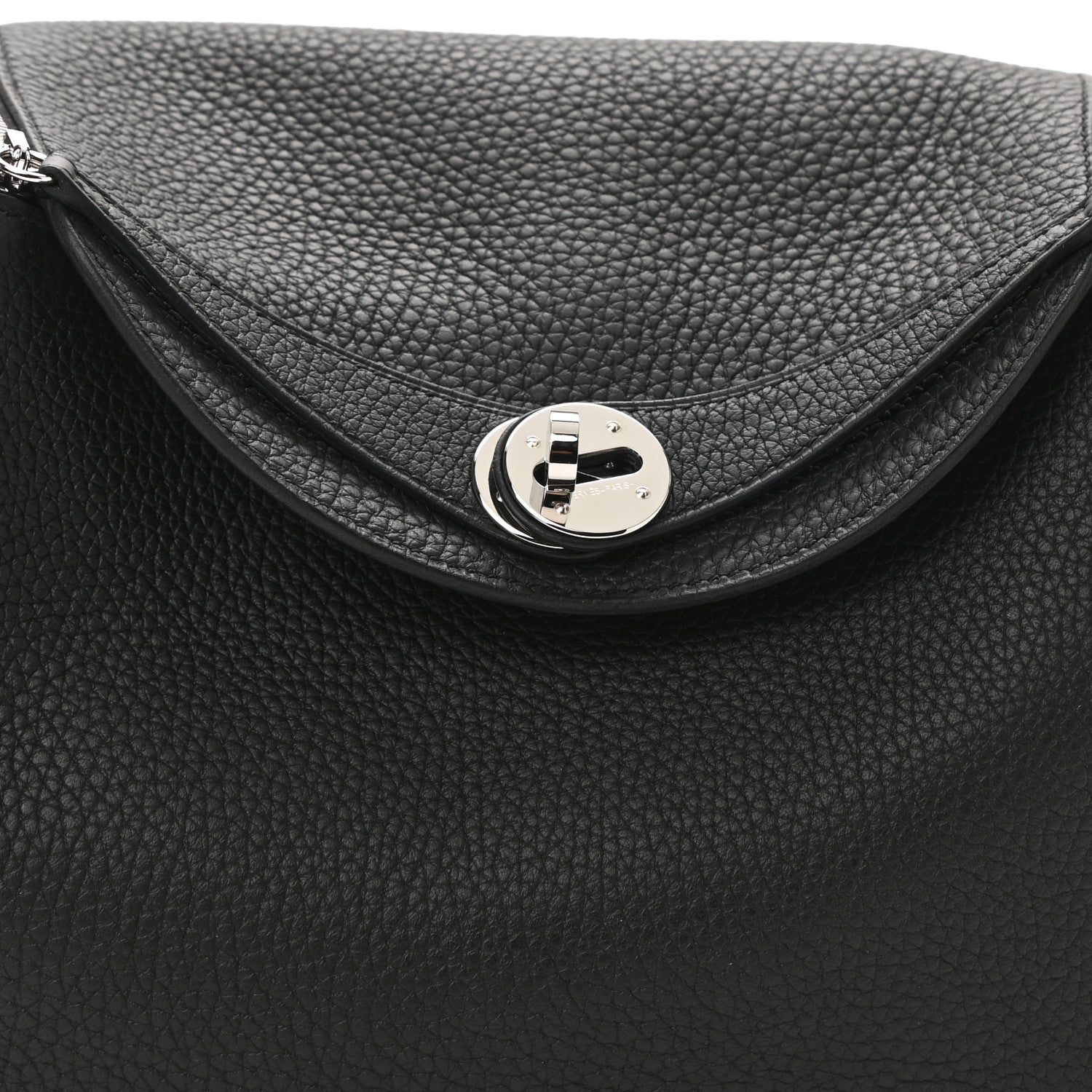 Hermes Taurillon Clemence Lindy 26 Black 7 of 12