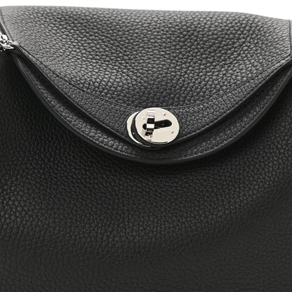 Hermes Taurillon Clemence Lindy 26 Black 7 of 12