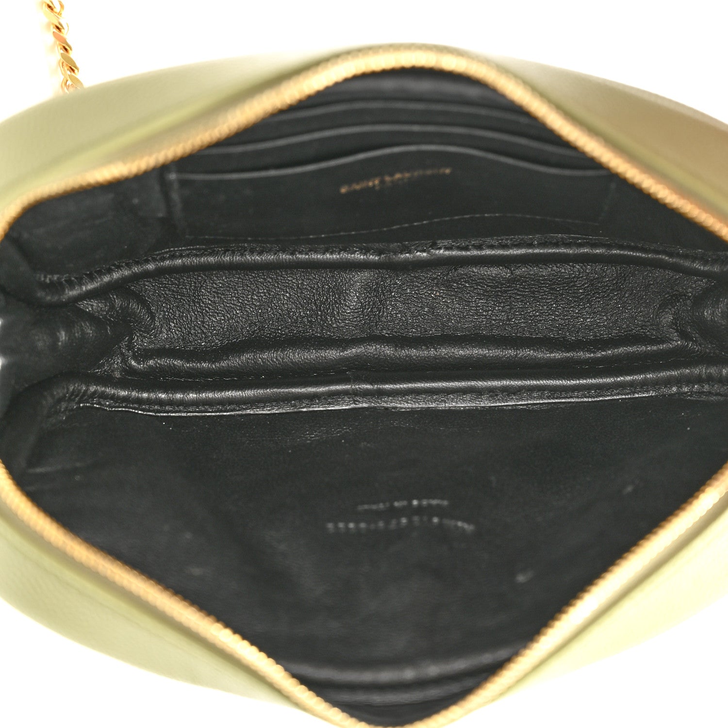 Saint Laurent Grain De Poudre Matelasse Monogram Mini Lou Camera Bag Light Sage 5 of 11