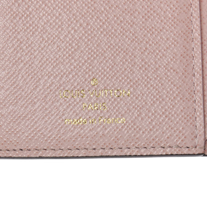Louis Vuitton Damier Ebene Victorine Wallet Rose Ballerine 6 of 11