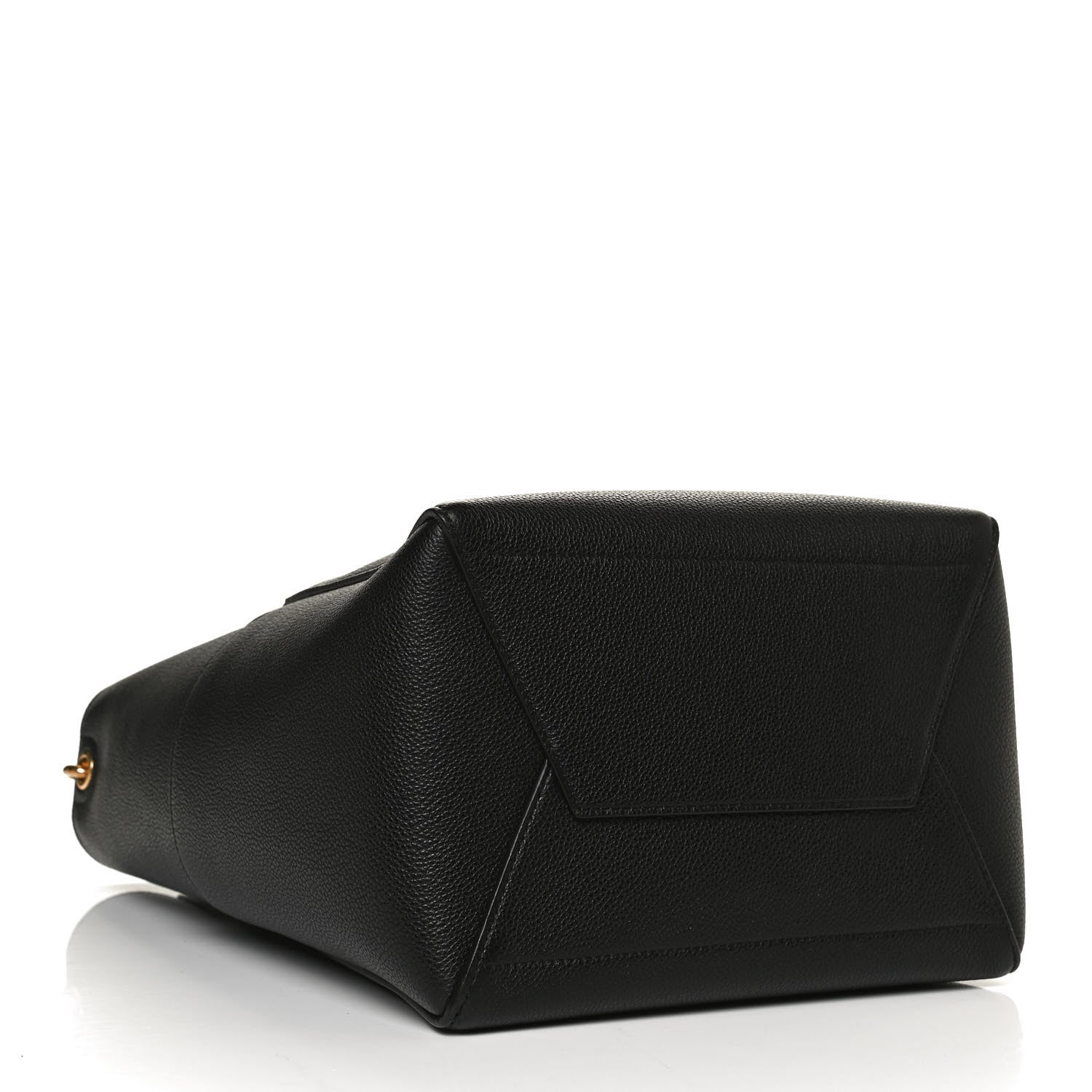 Celine Soft Grained Calfskin Sangle Bucket Bag Black 4 of 12