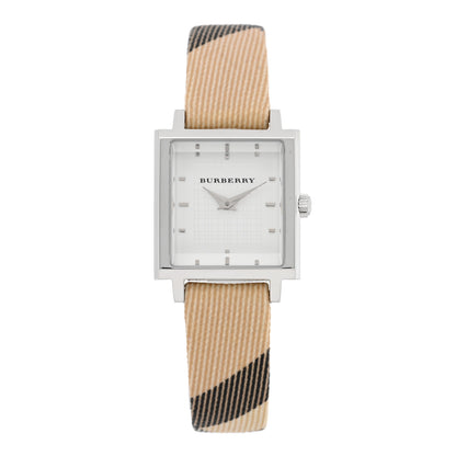 Burberry Stainless Steel Calfskin 24mm Nova Check Quartz Watch BU2016 1 of 5