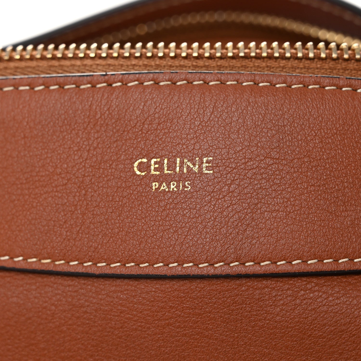 Celine Supple Calfskin Medium Romy Shoulder Bag Tan 6 of 10