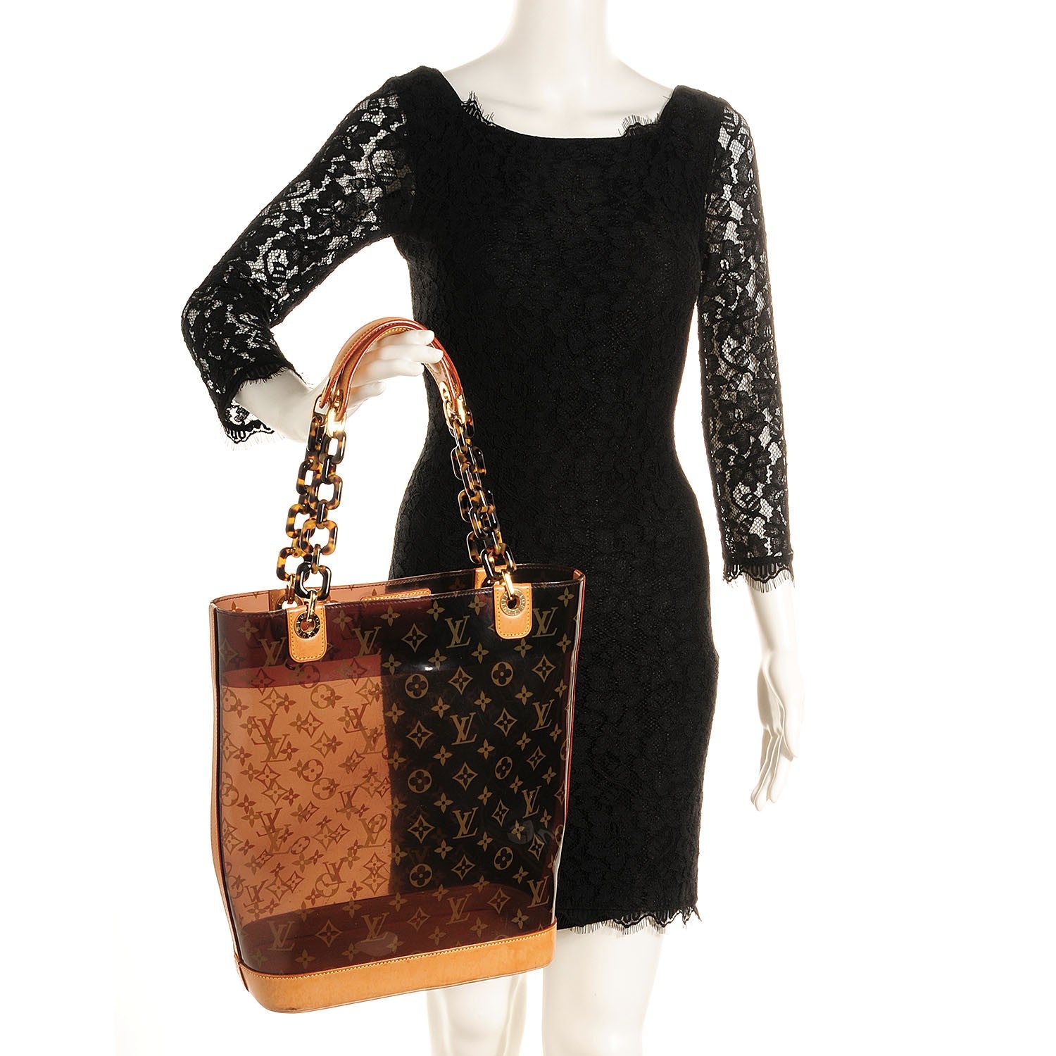 Louis Vuitton Vinyl Cabas Sac Ambre MM 2 of 8