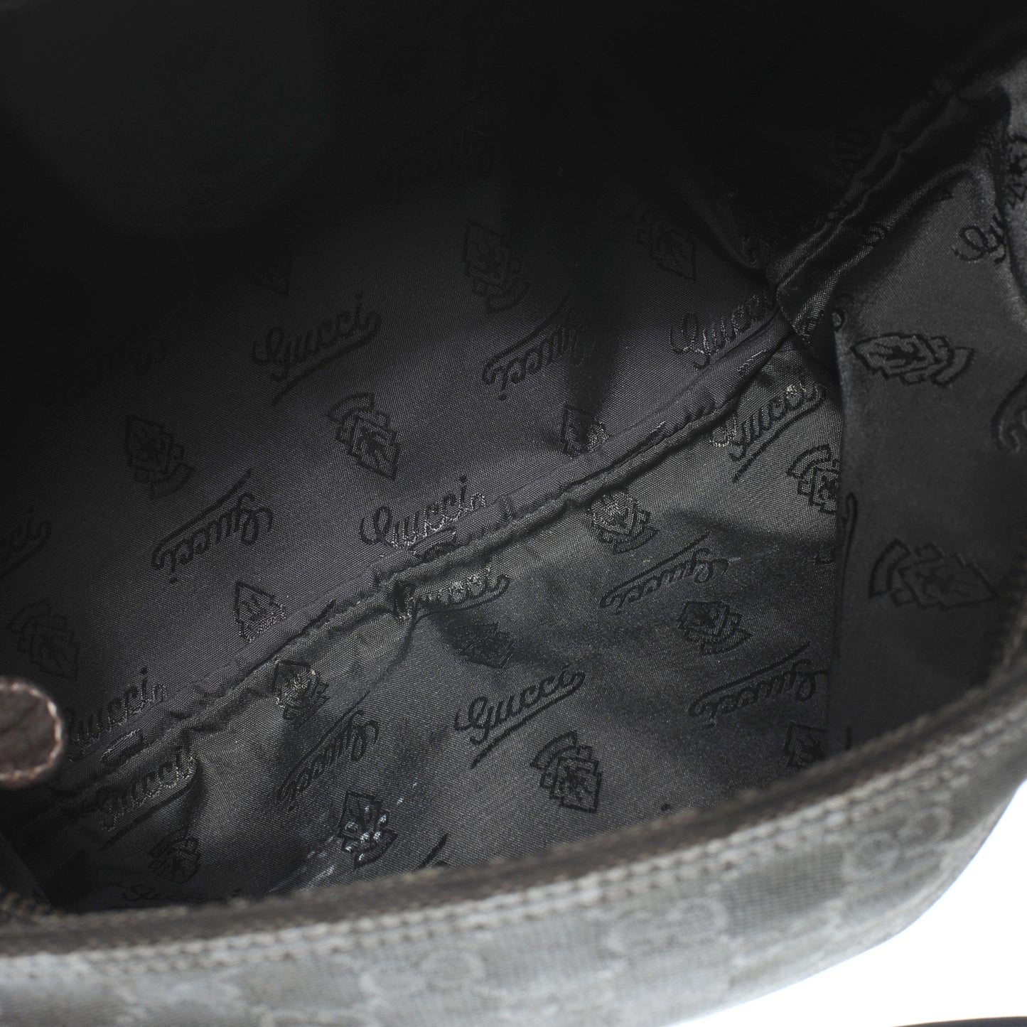 Monogram Medium Flat Messenger Bag Dark Brown
