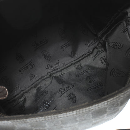 Gucci Monogram Medium Flat Messenger Bag Dark Brown 9 of 9
