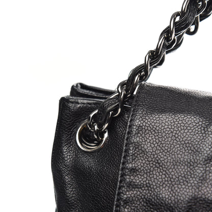 Chanel Glazed Caviar Pocket In The City Tote Black 10 of 11
