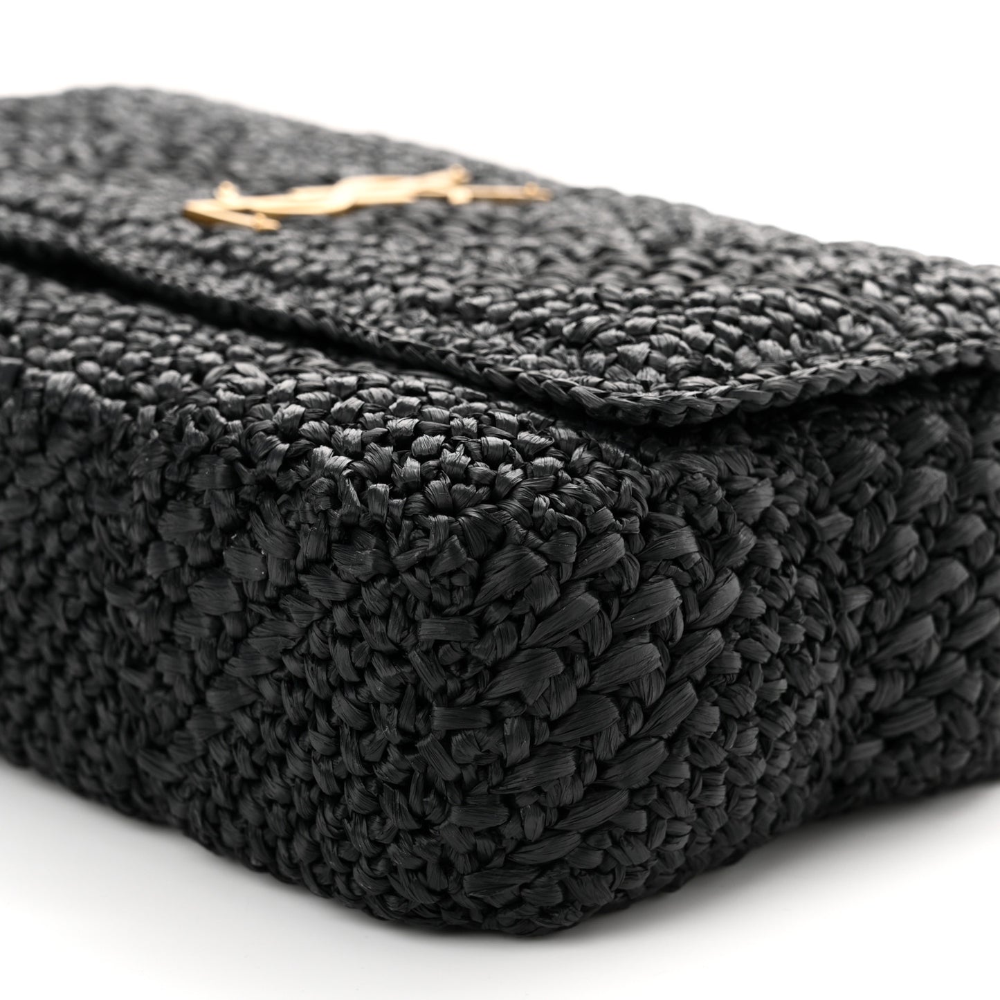 Raffia Monogram Medium Jamie Black