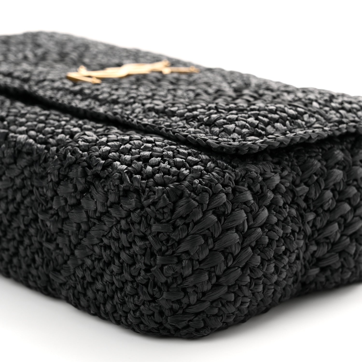 Saint Laurent Raffia Monogram Medium Jamie Black 11 of 11