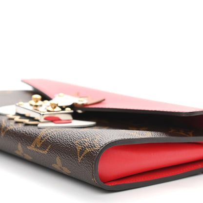 Louis Vuitton Monogram Tribal Mask Chain Wallet Rouge 9 of 10