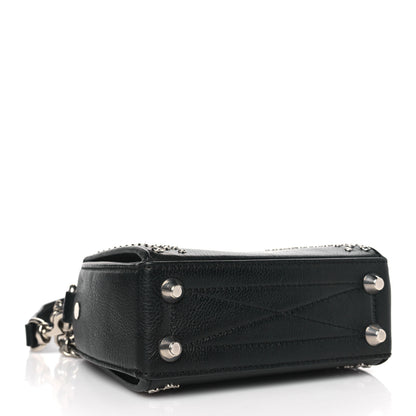 Alexander McQueen Grained Calfskin Studded Box Shoulder Bag 16 Black 4 of 8