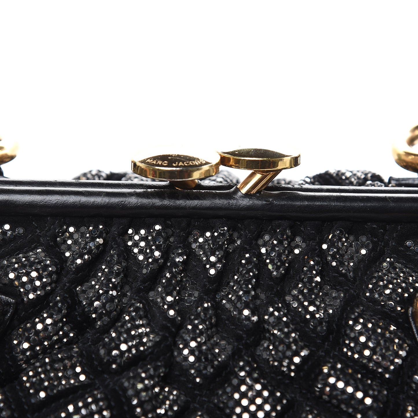 Suede Crystal Quilted Stam Black