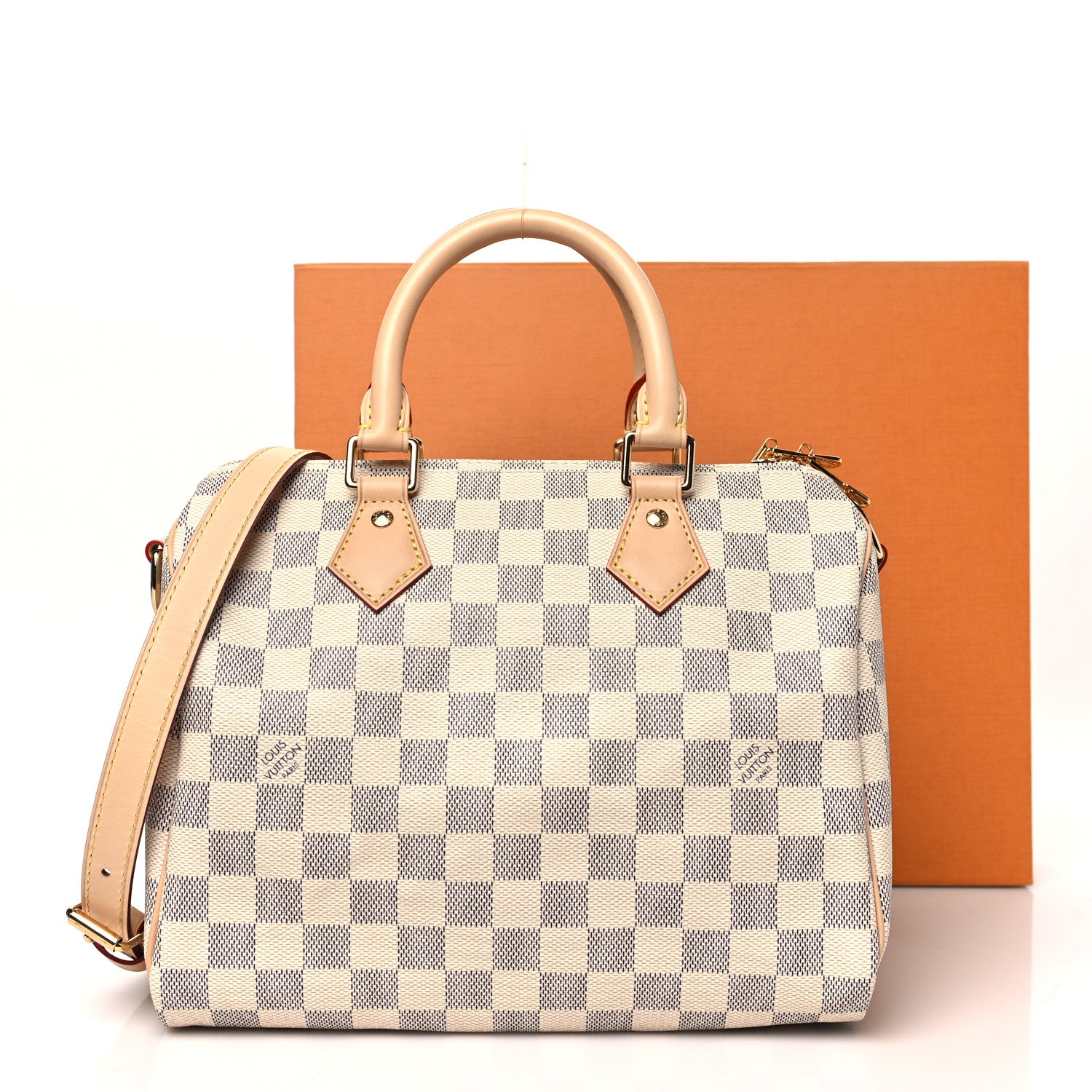 Louis Vuitton Damier Azur Speedy Bandouliere 25 10 of 10