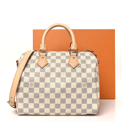 Louis Vuitton Damier Azur Speedy Bandouliere 25 10 of 10