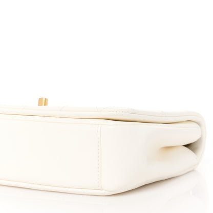 Chanel Lambskin Quilted On And On Small Chain Flap White 10 of 10