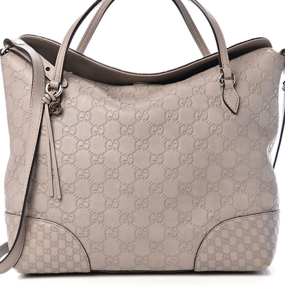 Gucci Guccissima Medium Bree Foldover Tote Nude 9 of 9