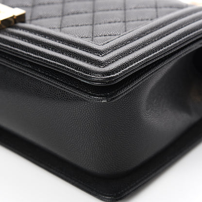 Chanel Caviar Quilted Medium Boy Flap Black 9 of 11