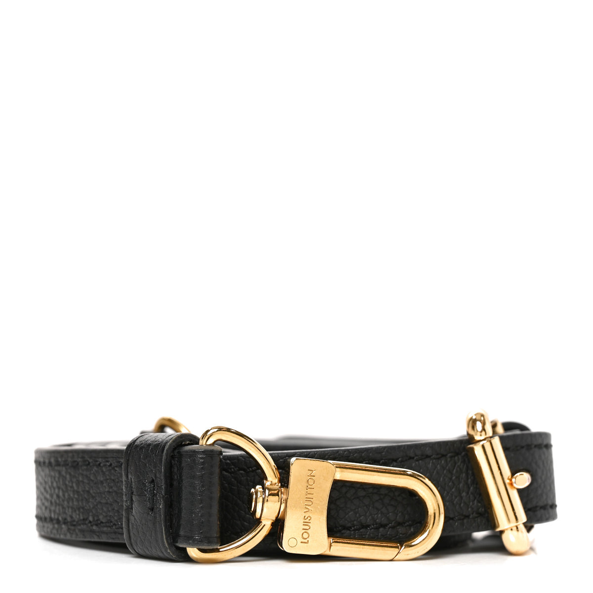 Grained Calfskin 16mm Adjustable Shoulder Strap Black