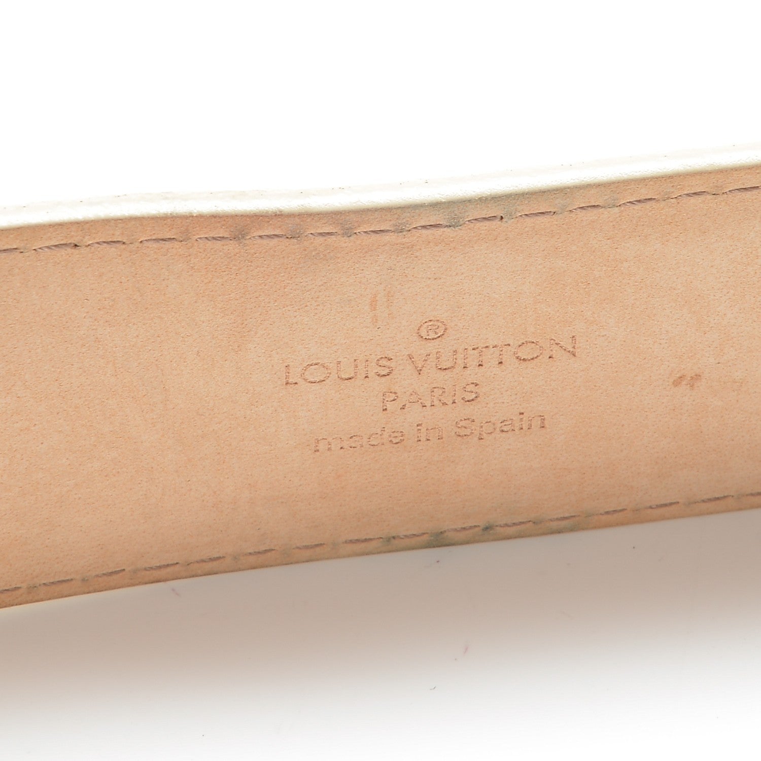 Louis Vuitton Damier Azur 40mm LV Initiales Belt 80 32 9 of 9