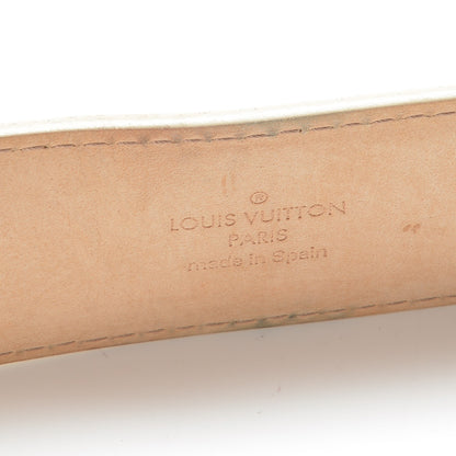 Louis Vuitton Damier Azur 40mm LV Initiales Belt 80 32 9 of 9