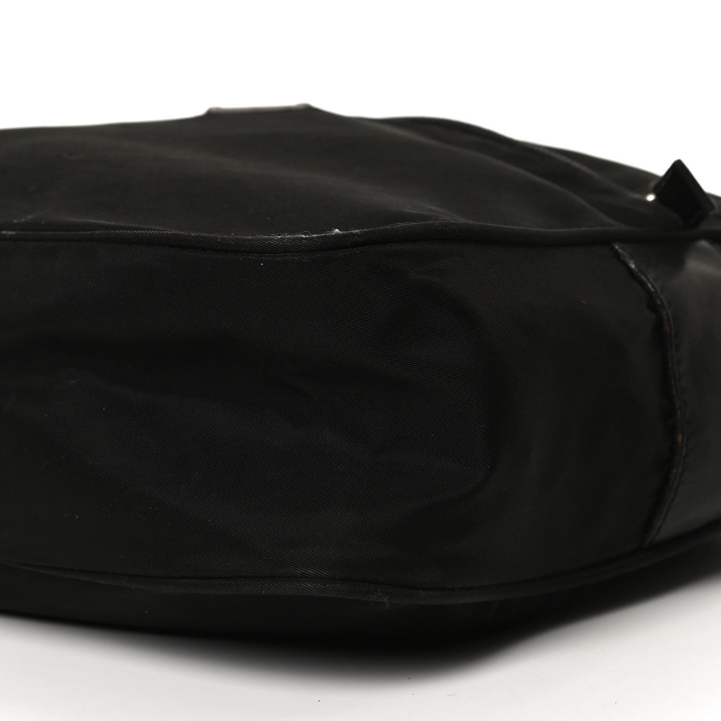 Nylon Tessuto Messenger Bag Black