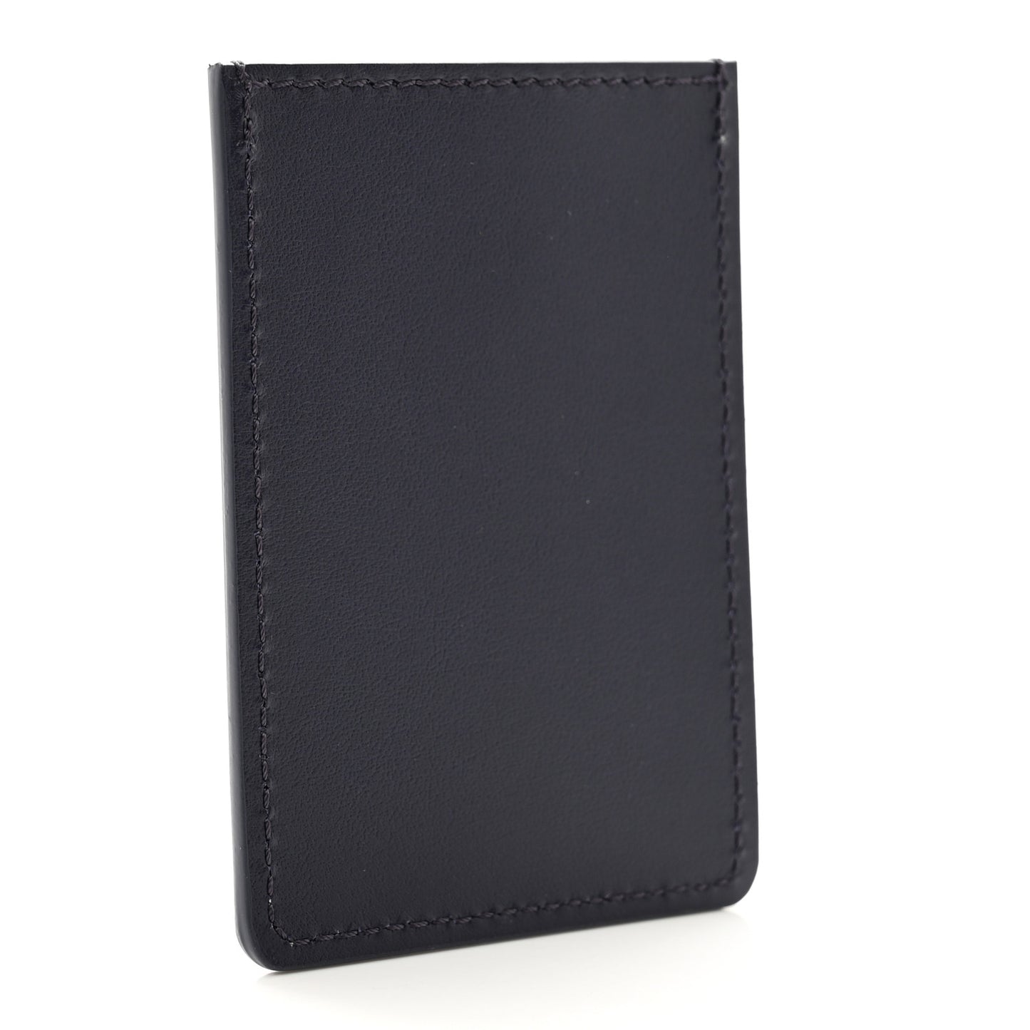 Calfskin Paris Olympics Card Holder Navy