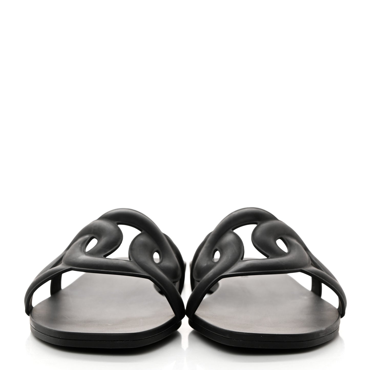Rubber Aloha Sandals 37 Black