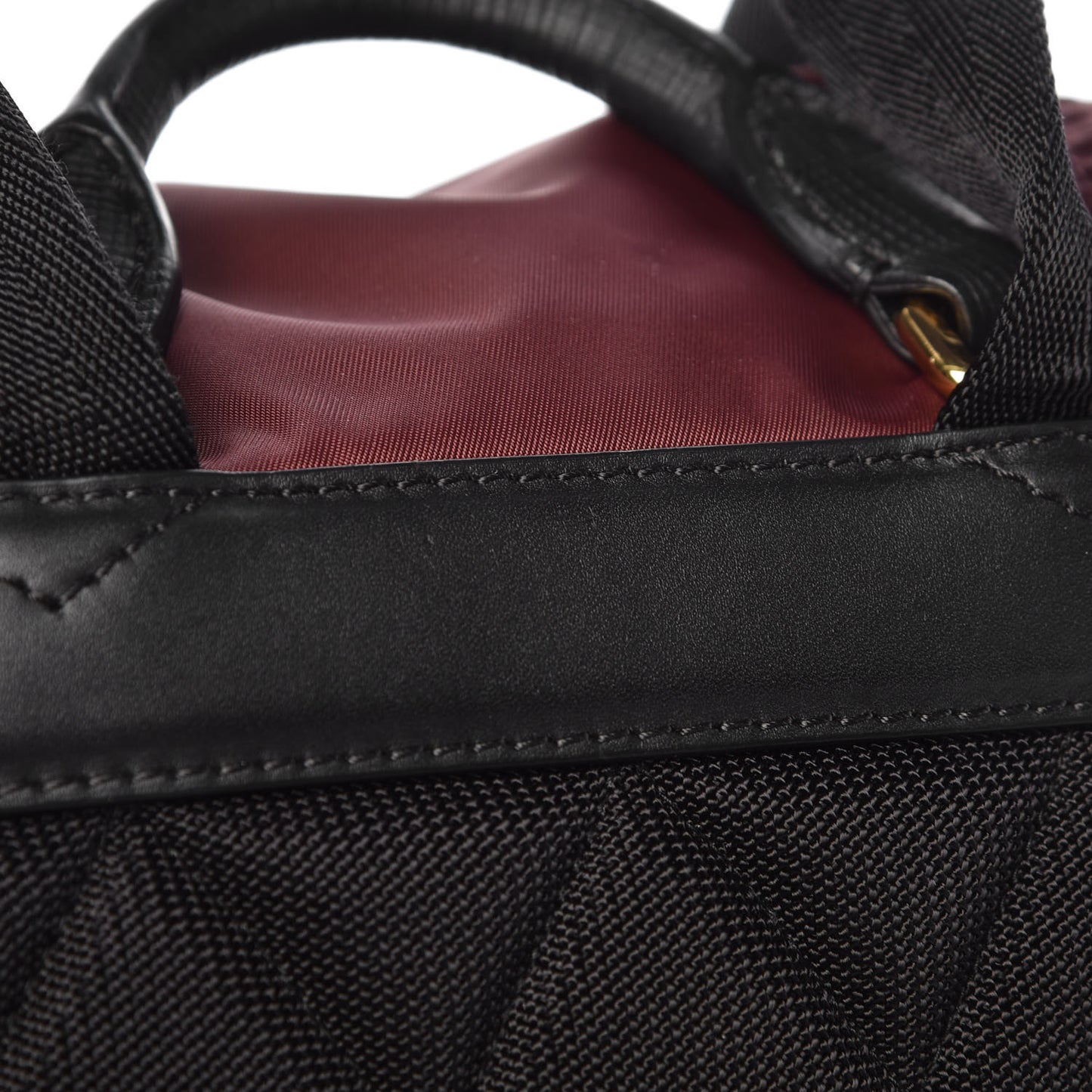 Nylon Medium Rucksack Backpack Burgundy Red
