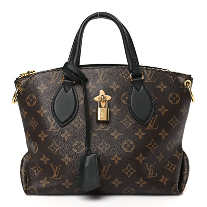 Louis Vuitton Monogram Flower Zipped Tote PM Black 1 of 8
