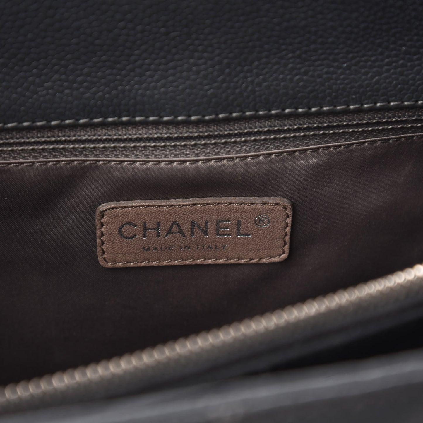 Caviar Quilted Grand Shopping Tote GST Dark Grey