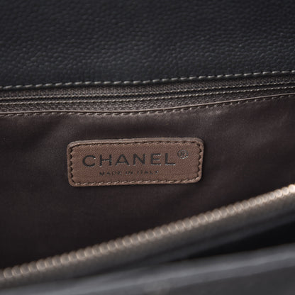 Chanel Caviar Quilted Grand Shopping Tote GST Dark Grey 8 of 9