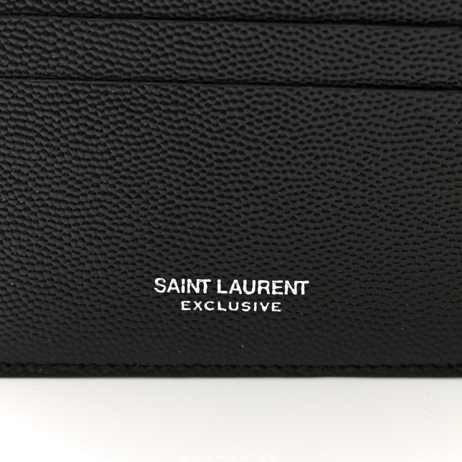 Saint Laurent Grained Calfskin Zip Pouch Card Holder Black 6 of 8