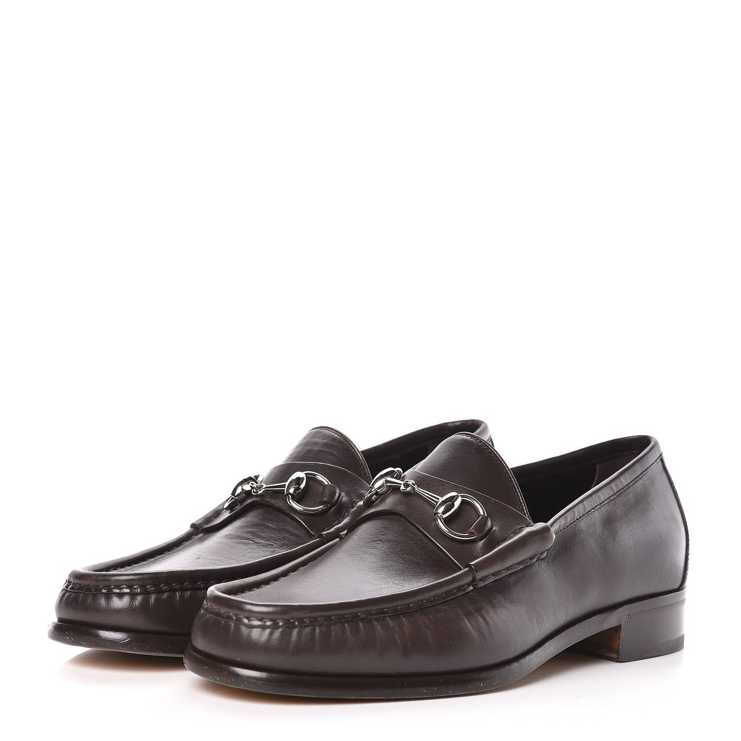 Calfskin Mens 1953 Horsebit Loafers 7 Marrone
