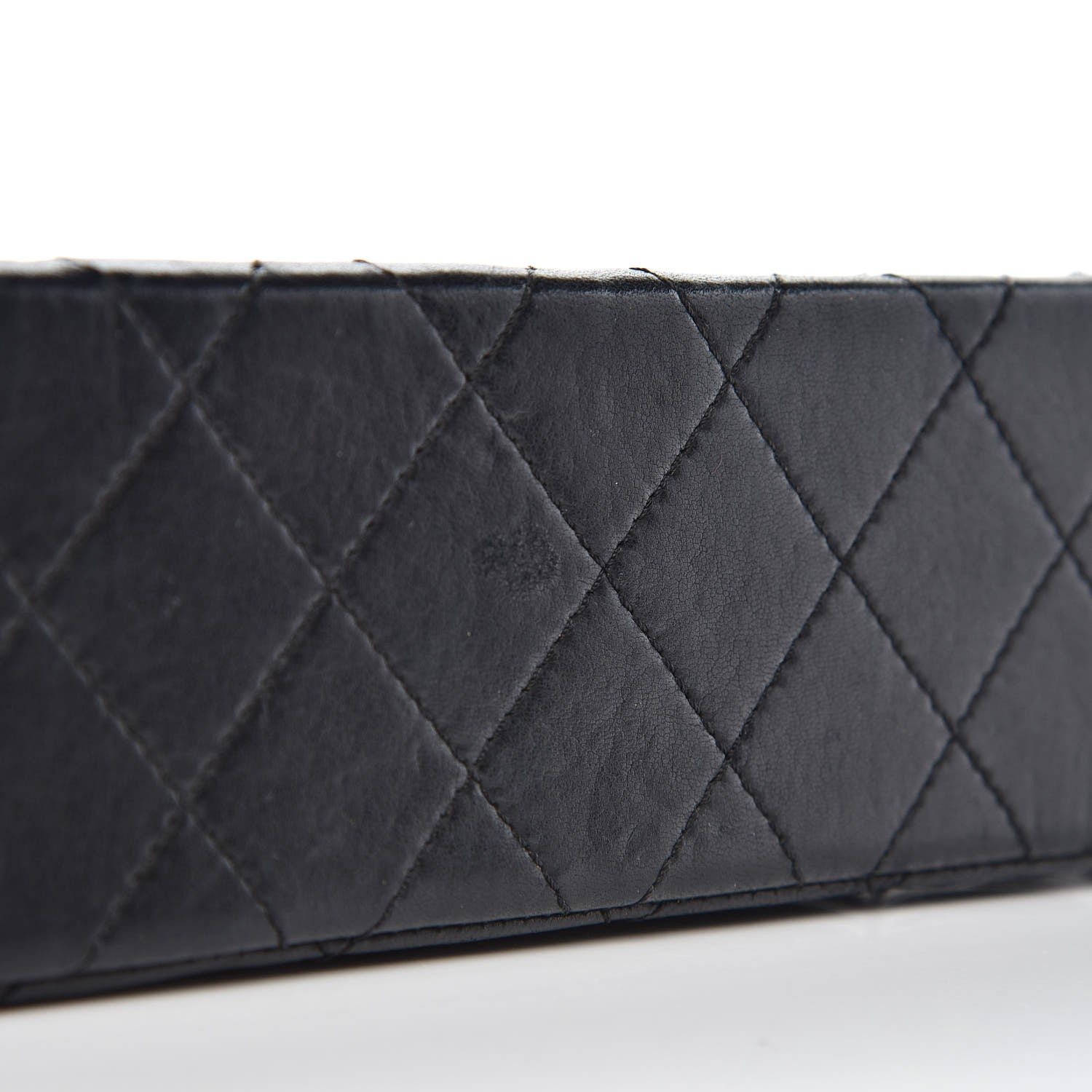 Chanel Lambskin Quilted Medium Double Flap Black 12 of 16