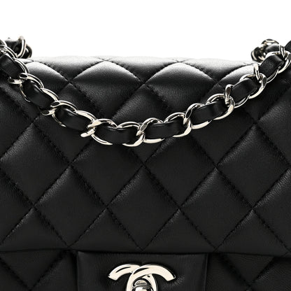 Chanel Lambskin Quilted Mini Square Flap Black 8 of 13