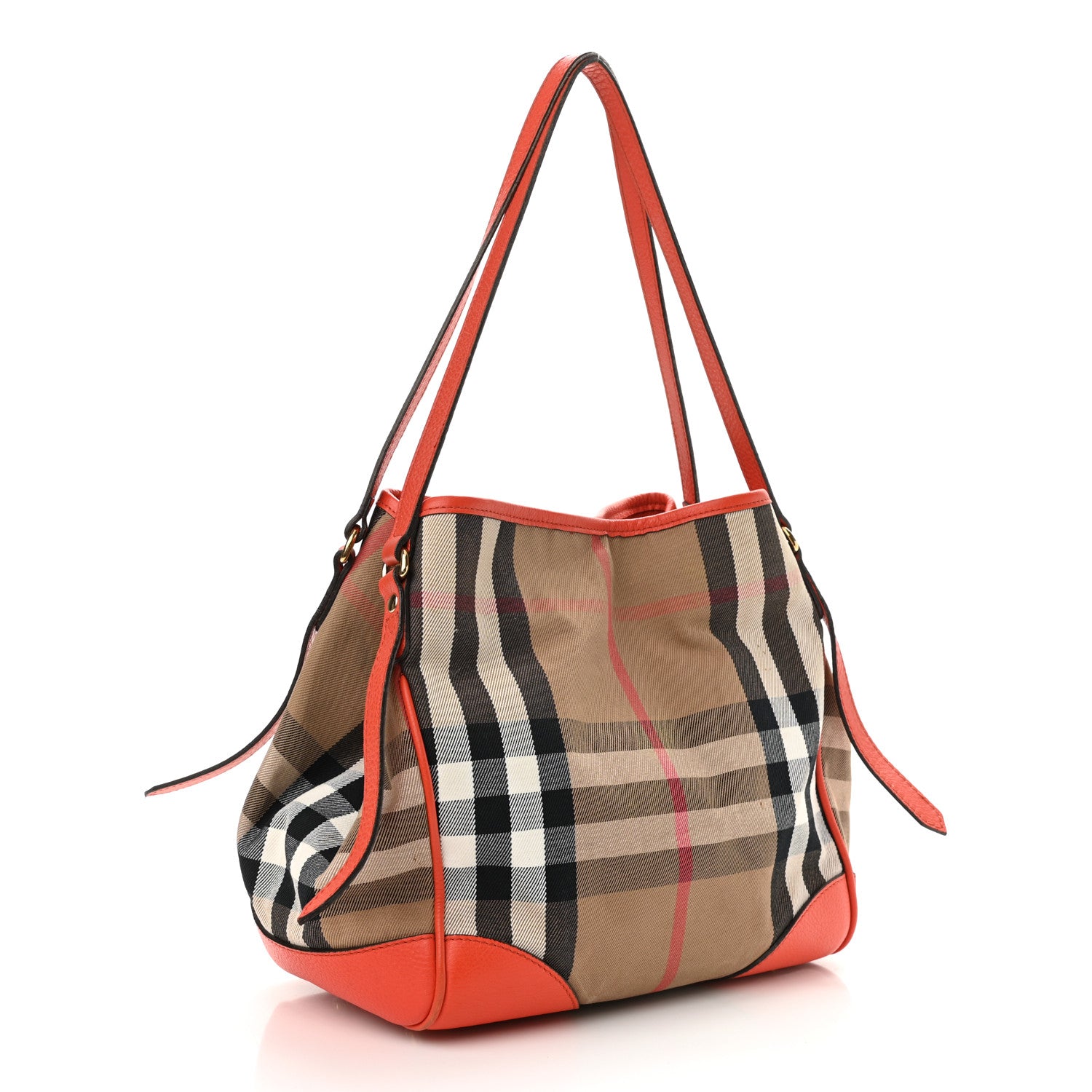 Burberry House Check Small Canterbury Tote Bright Russet 3 of 14