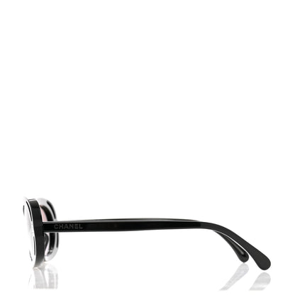Chanel Acetate Oval Sunglasses 71571A Black 3 of 7