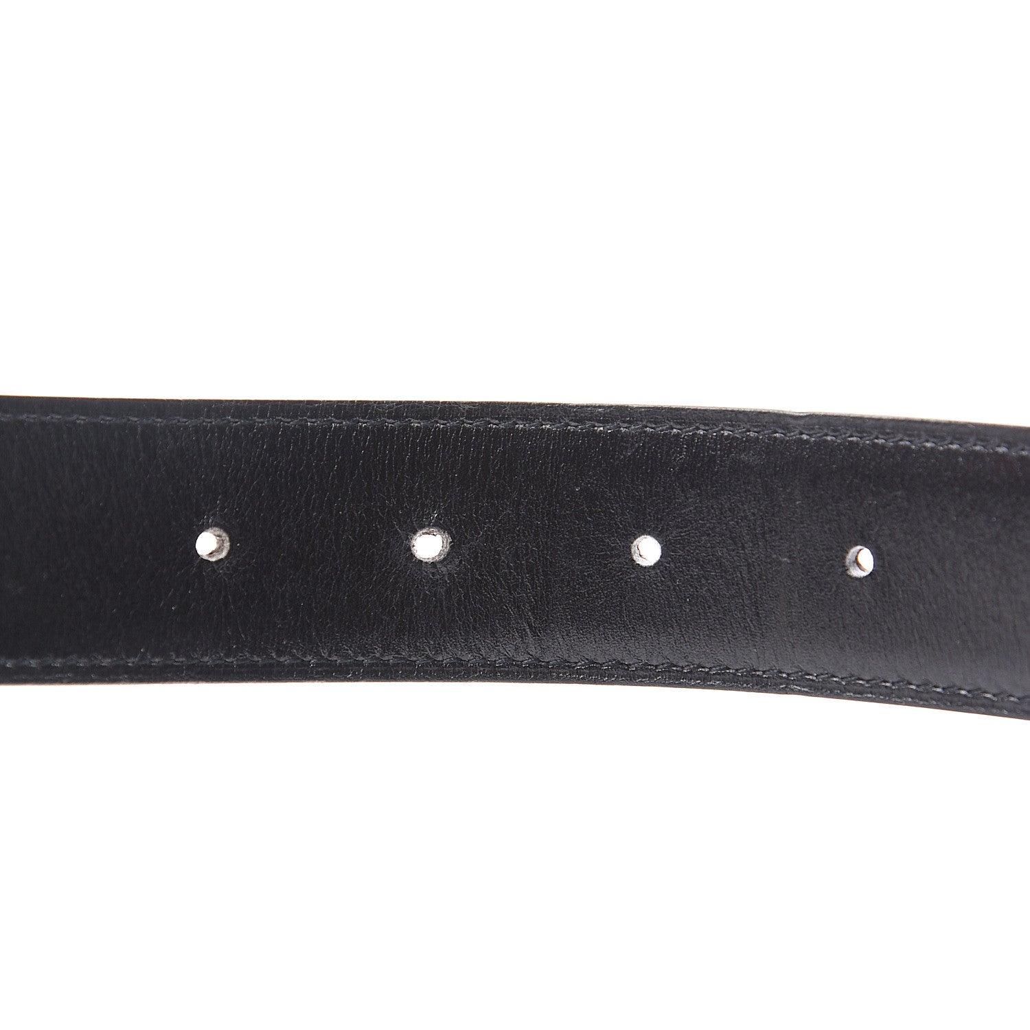 Hermes Box Togo 32mm H Belt 80 Black Chocolate 4 of 5