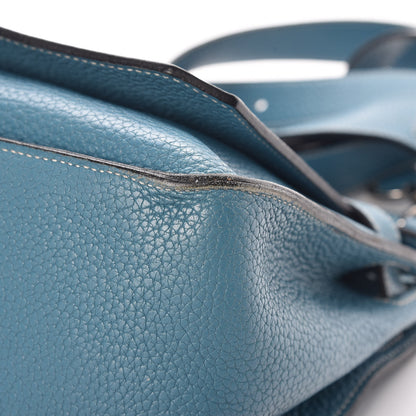 Hermes Taurillon Clemence Jypsiere 28 Blue Jean 14 of 20