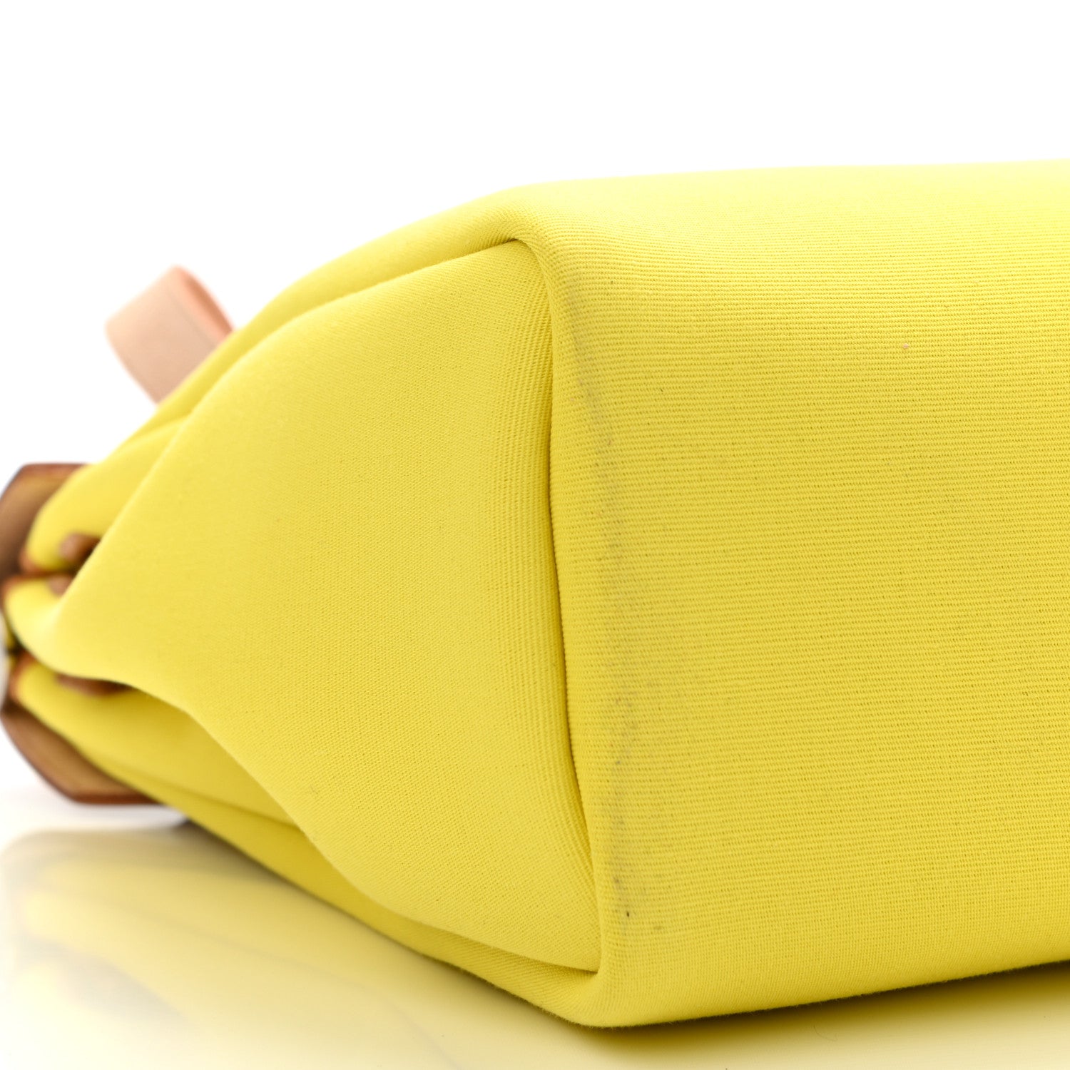 Hermes Military Toile Vache Hunter Herbag Zip Retourne 31 PM Lime Naturel Sable Rouge Garance 9 of 10