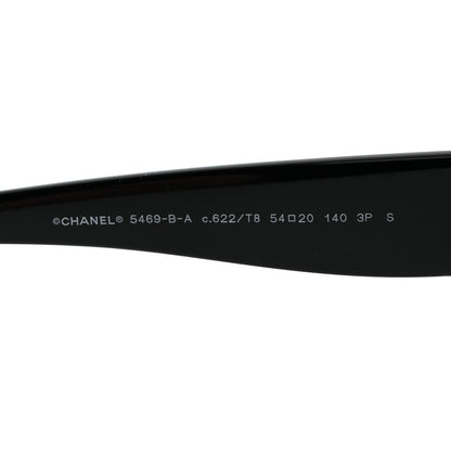 Chanel Acetate Polarized Oval CC Sunglasses 5469-B-A Black 5 of 8