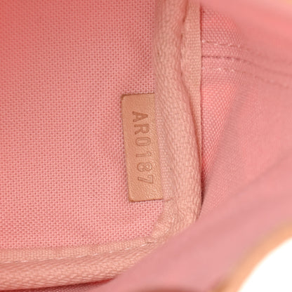 Louis Vuitton Damier Azur Tahitienne Nano Noe Rose Ballerine 7 of 9