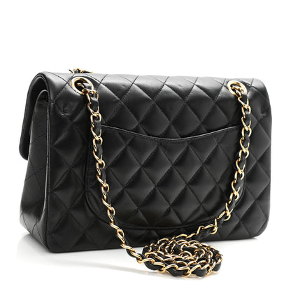 Chanel Lambskin Quilted Small Double Flap Black 3 of 11