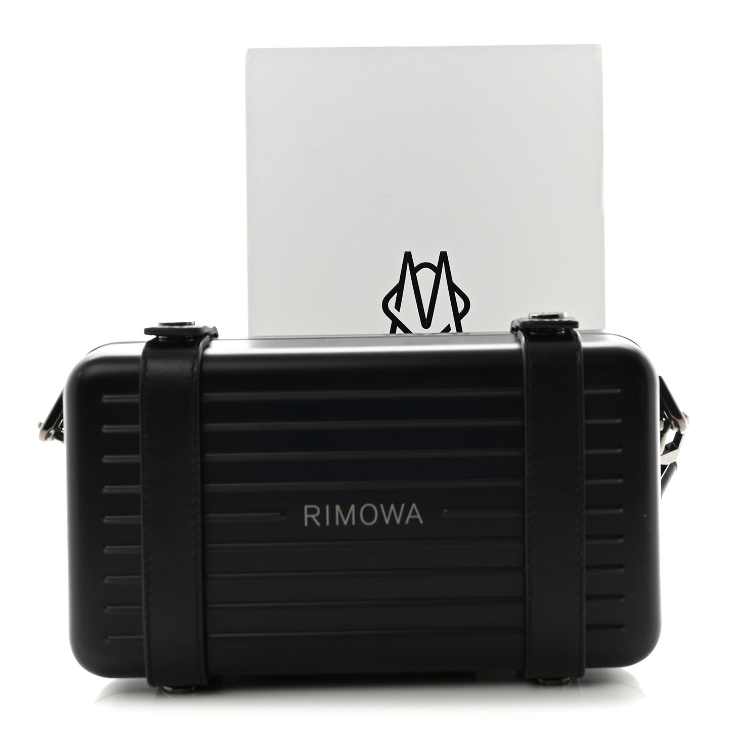 Matte Aluminum Personal Cross-Body Bag Black
