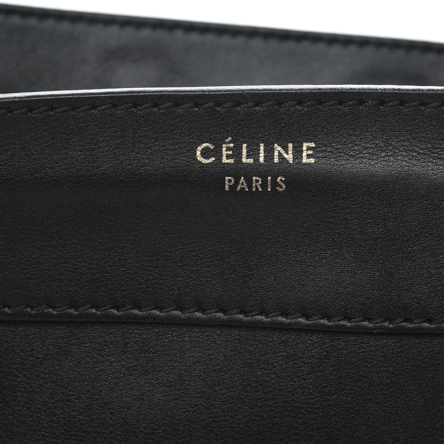 Celine Smooth Calfskin Shoulder Luggage Black 6 of 9