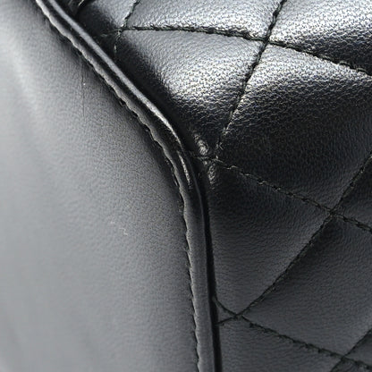 Chanel Lambskin Quilted Top Handle Jewelry Case Black 12 of 13